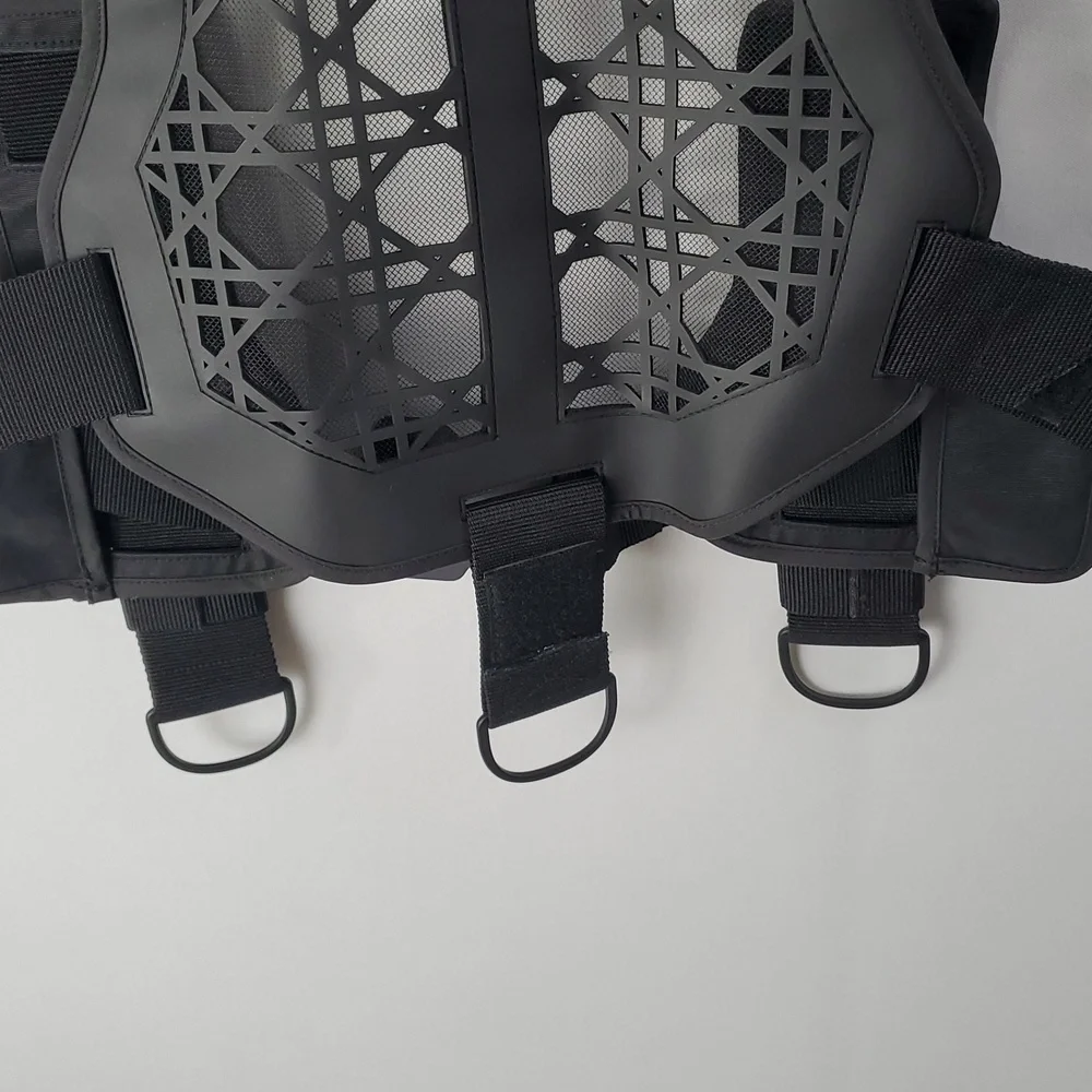 Dior Designer 2019 Black Tactical Harness Vest Sz S Luxury Streetwear - Picture 7 of 14